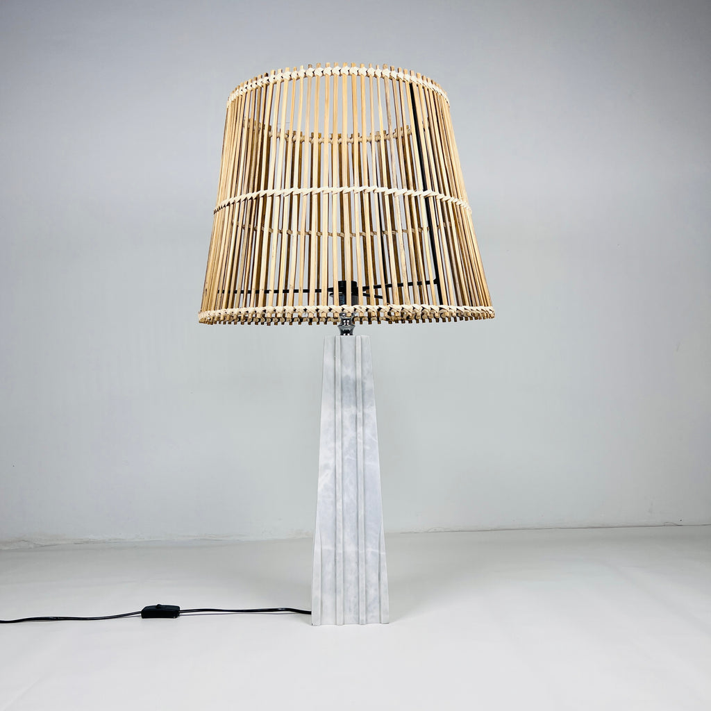 Grey Ragged Table Lamp