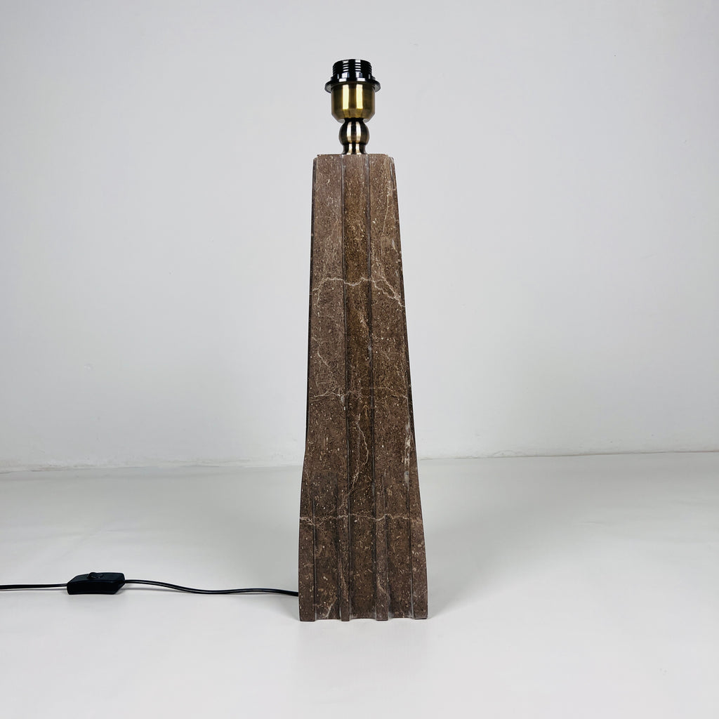 Brown Ragged Table Lamp