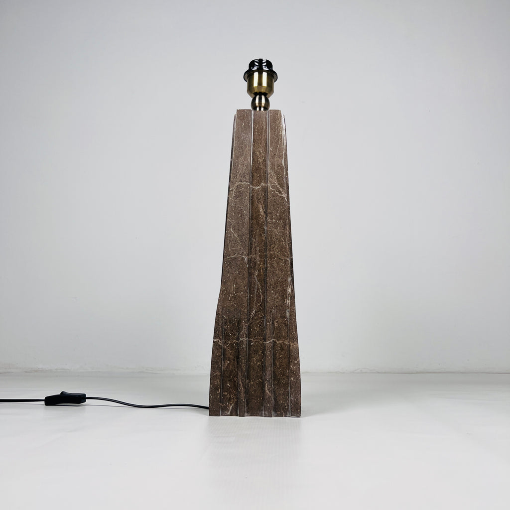 Brown Ragged Table Lamp