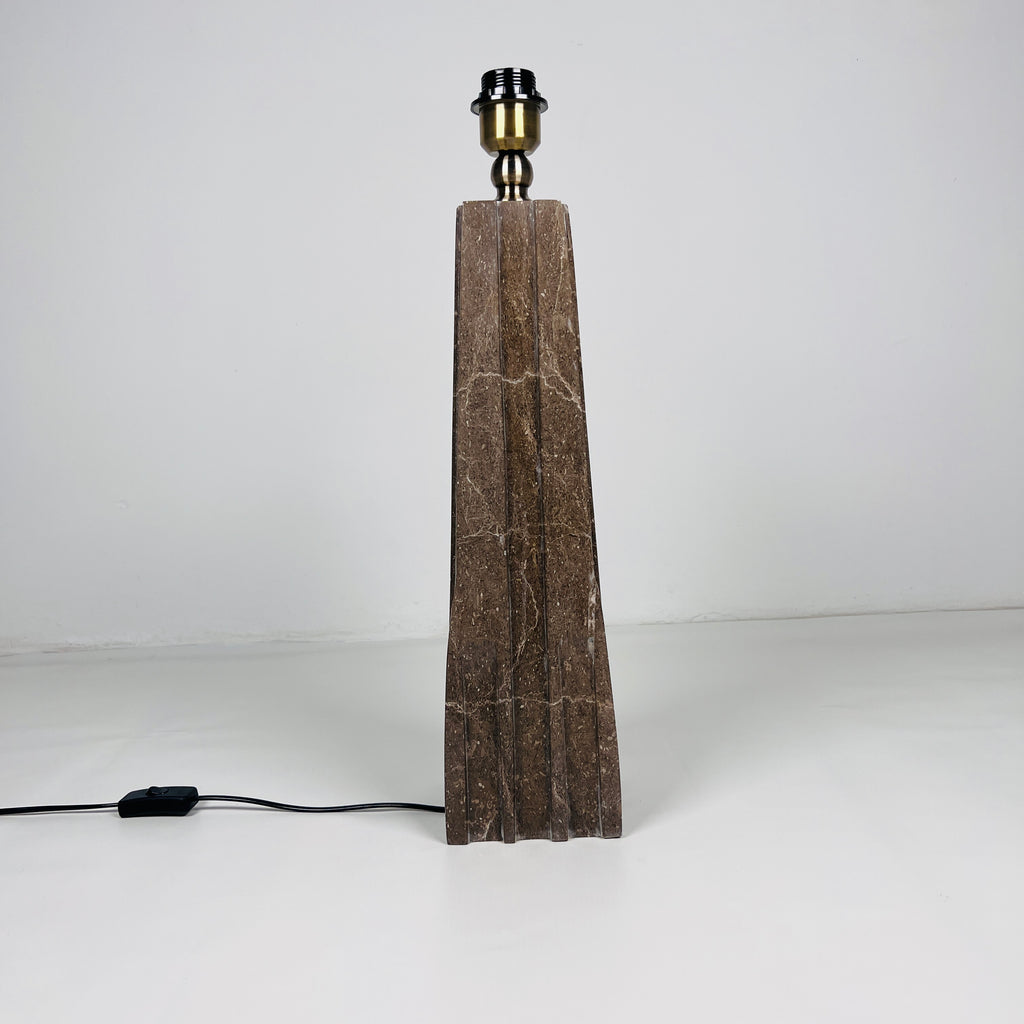 Brown Ragged Table Lamp