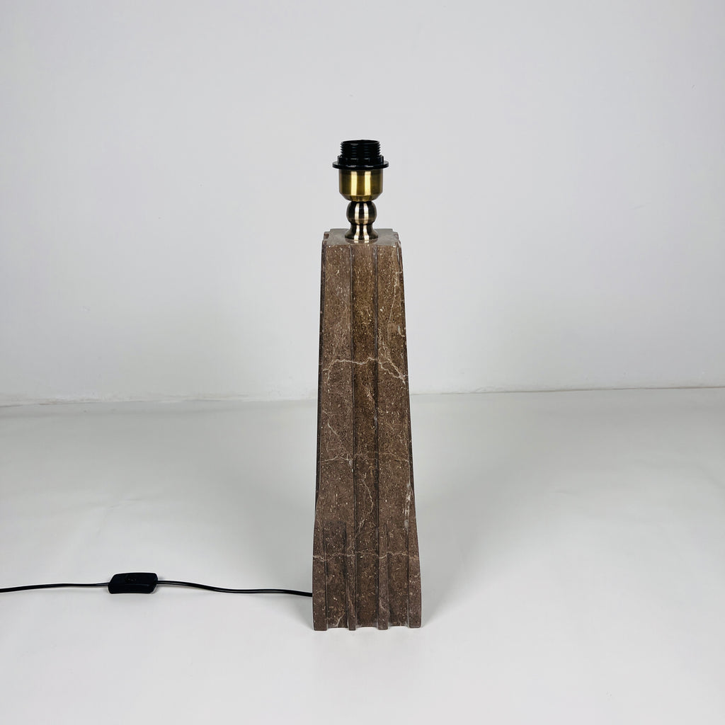 Brown Ragged Table Lamp