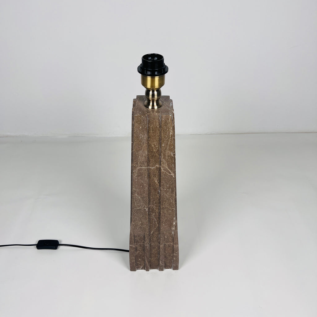 Brown Ragged Table Lamp