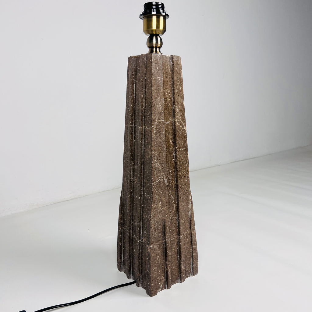 Brown Ragged Table Lamp