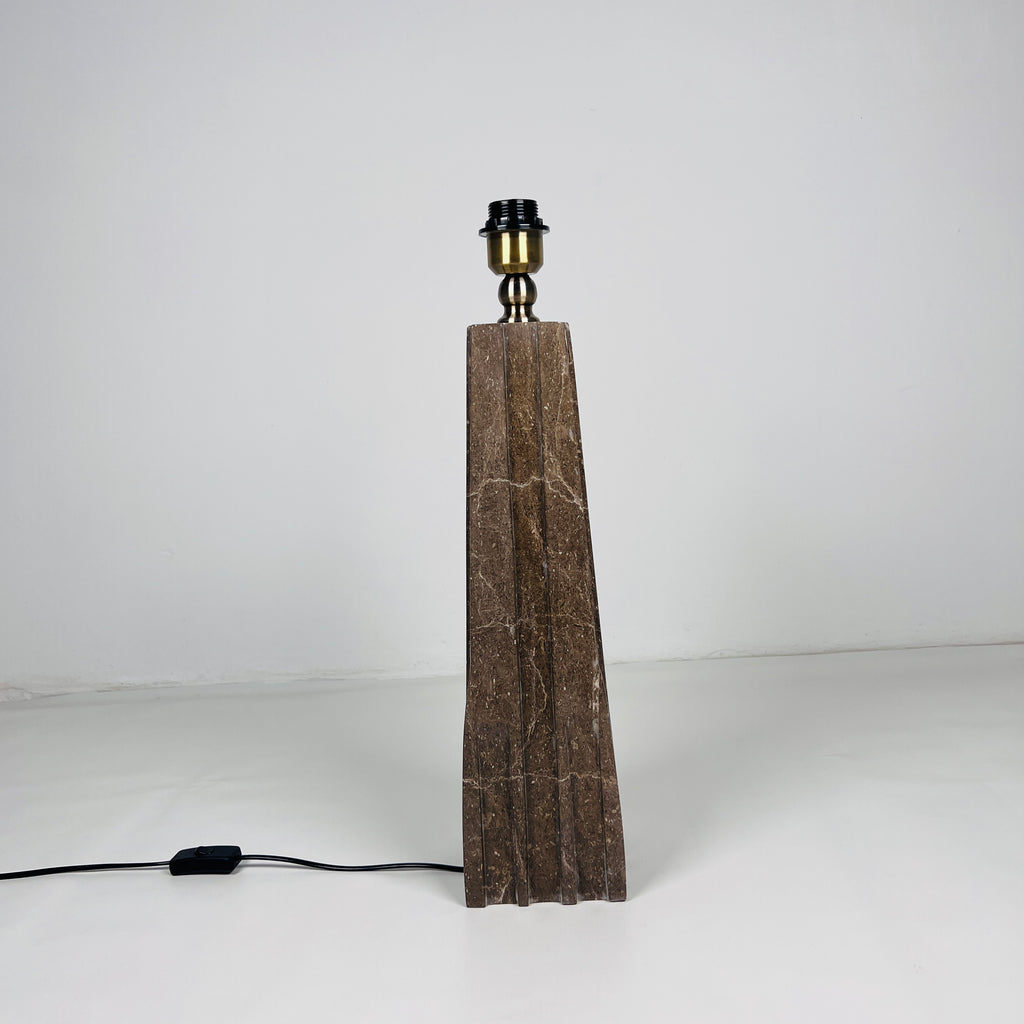 Brown Ragged Table Lamp