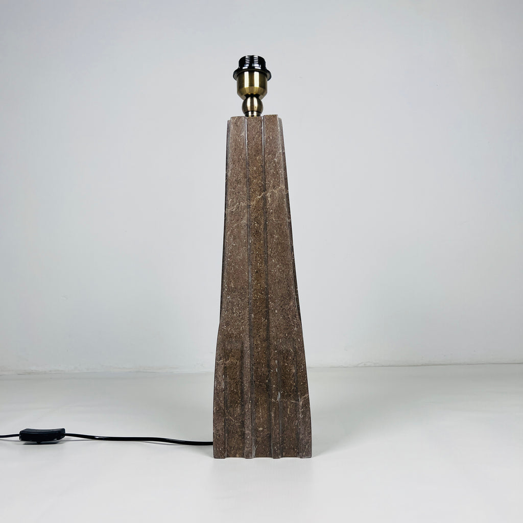 Brown Ragged Table Lamp