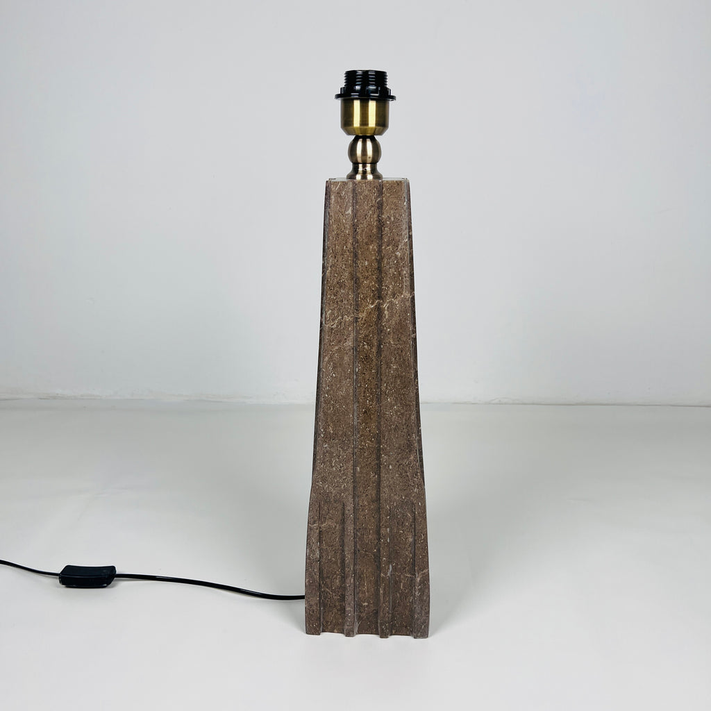 Brown Ragged Table Lamp