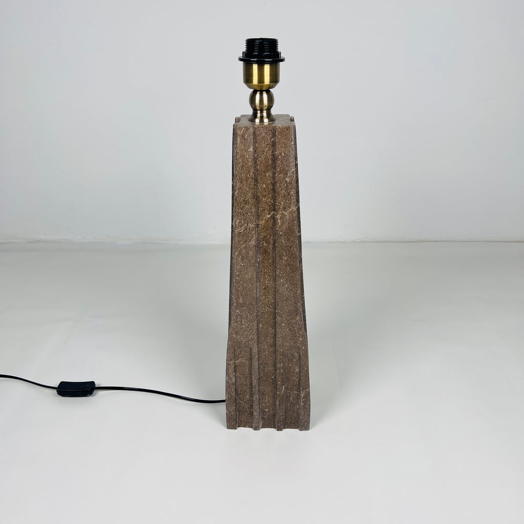 Brown Ragged Table Lamp