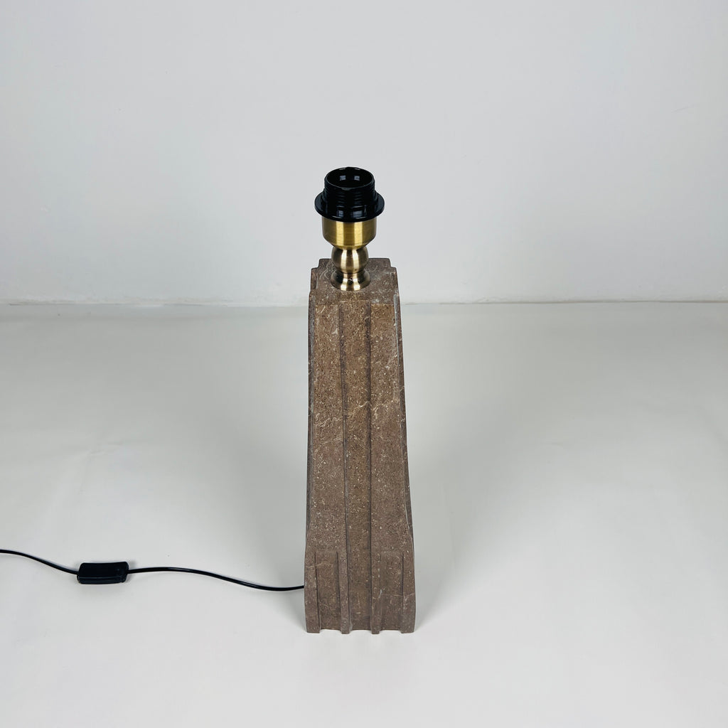 Brown Ragged Table Lamp