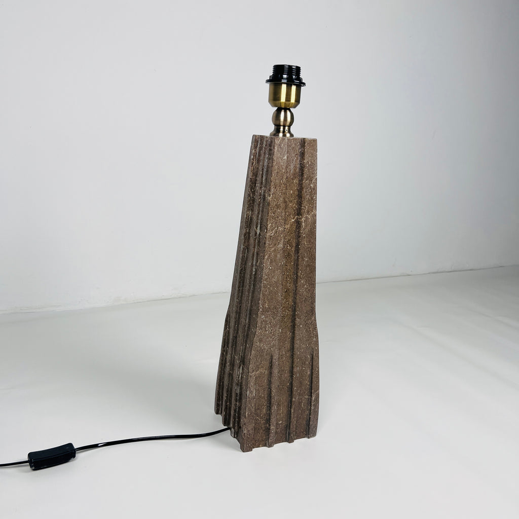 Brown Ragged Table Lamp