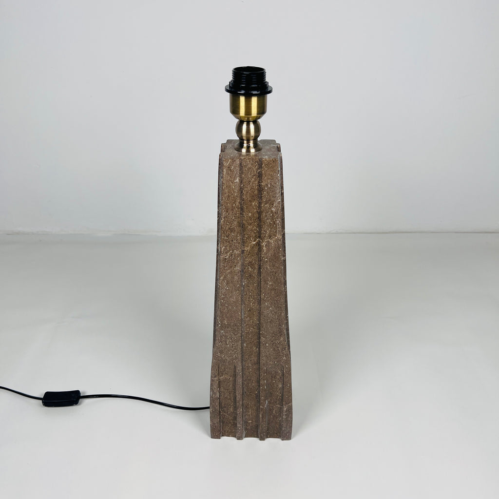 Brown Ragged Table Lamp