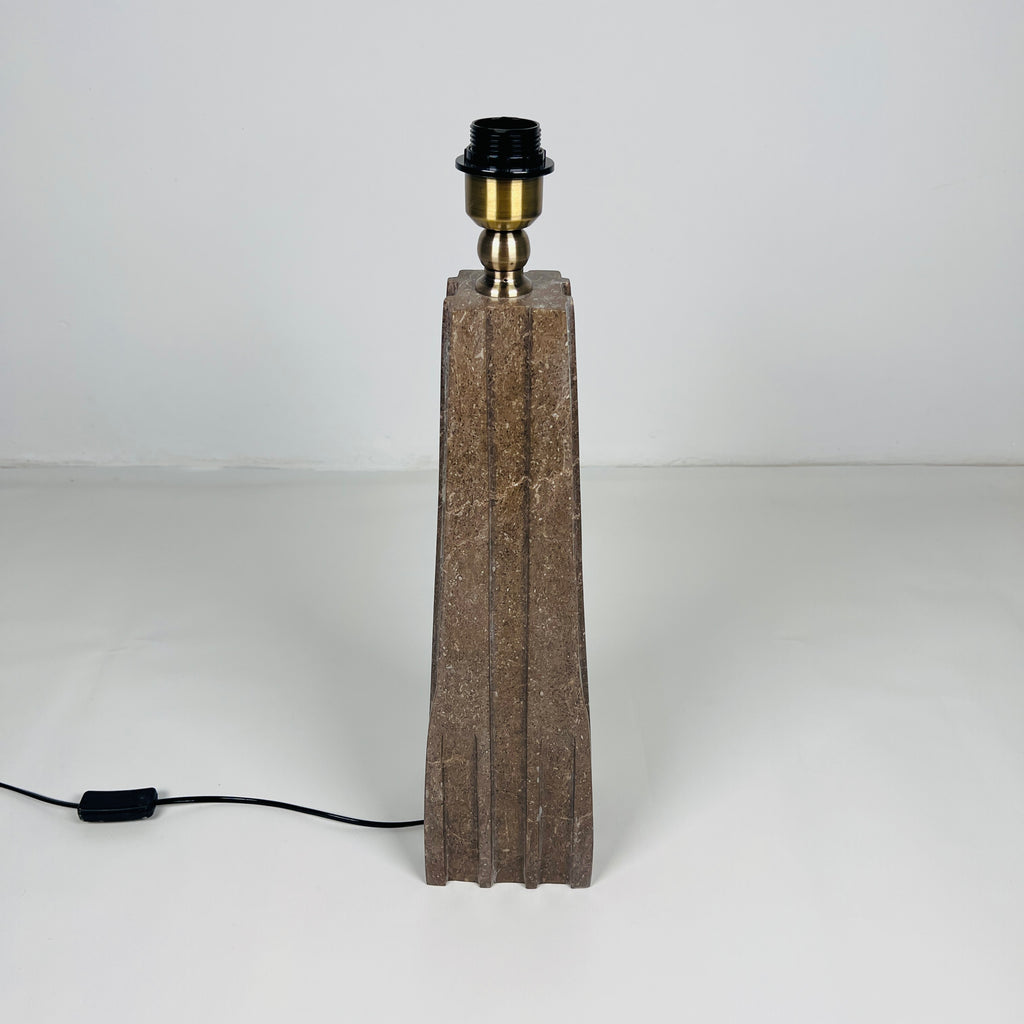 Brown Ragged Table Lamp