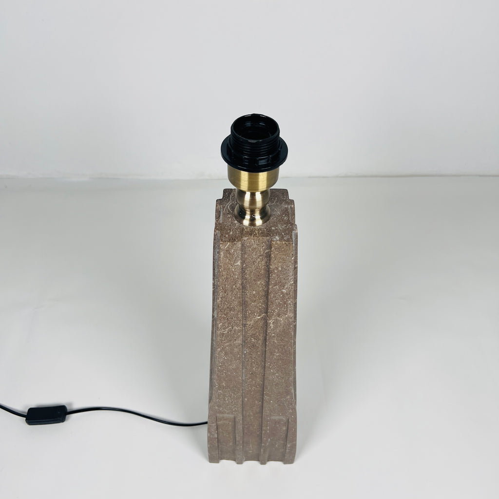 Brown Ragged Table Lamp