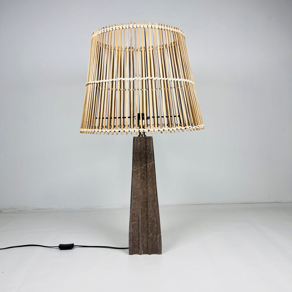 Brown Ragged Table Lamp