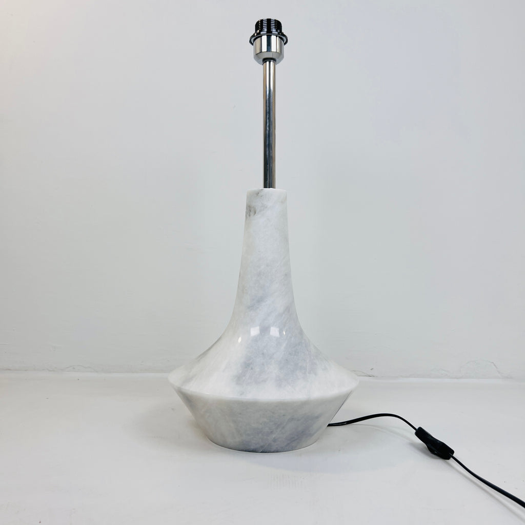 Bulged Saucer Grey Table Lamp