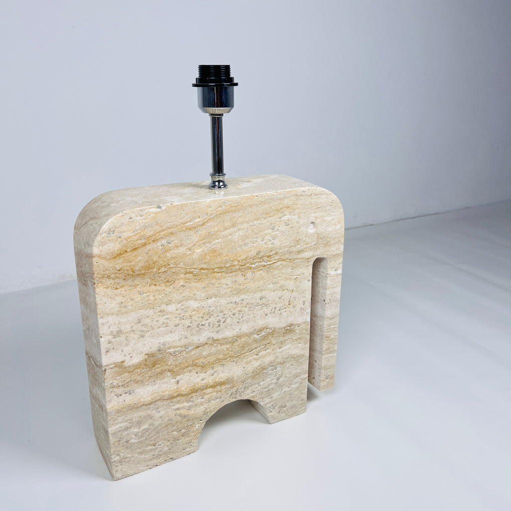 Elephant Travertine Table Lamp