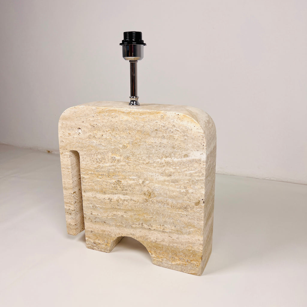 Elephant Travertine Table Lamp