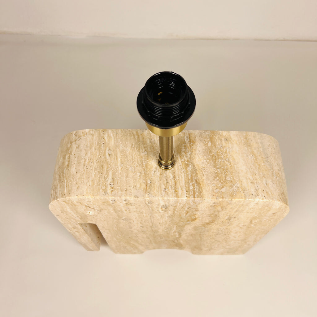 Elephant Travertine Table Lamp