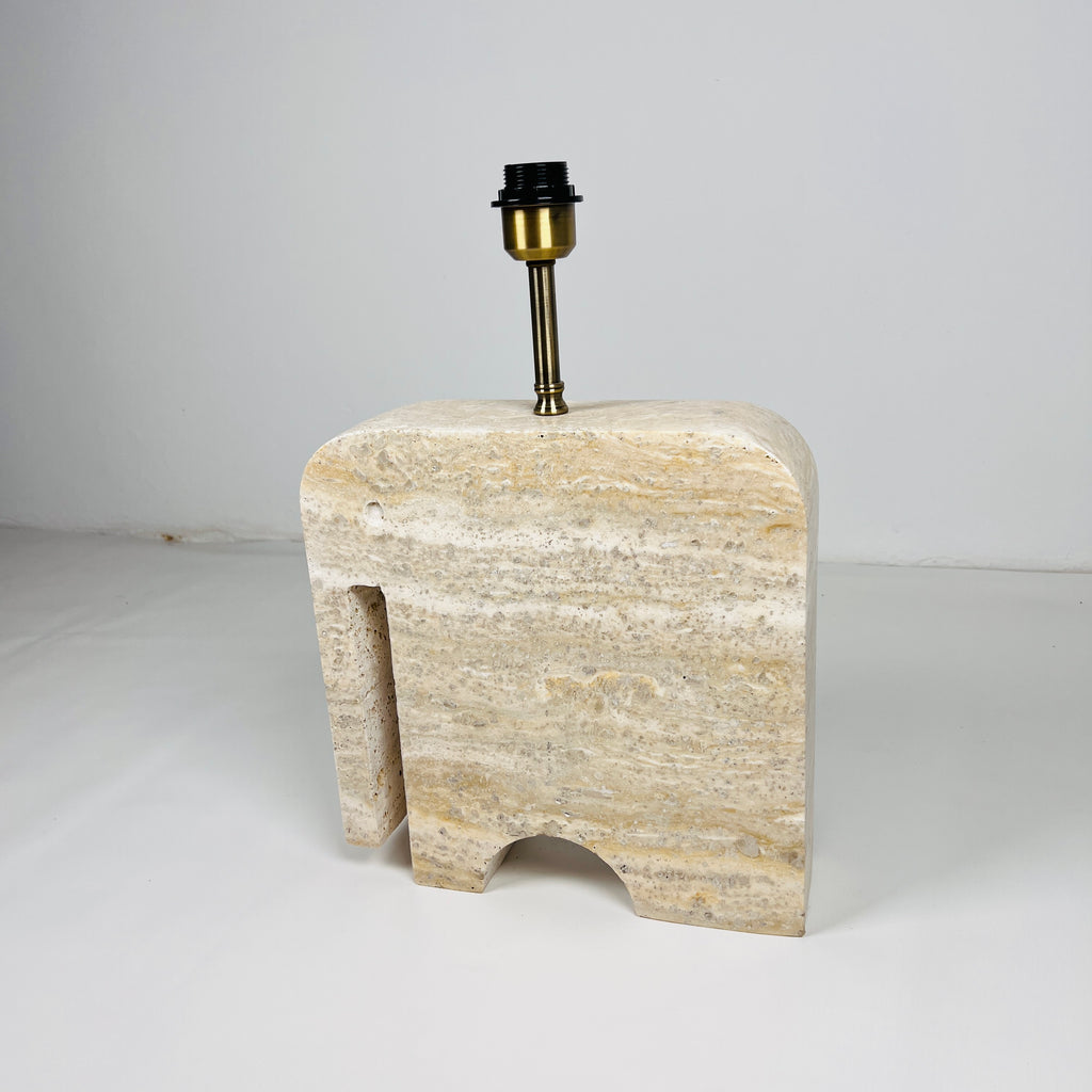 Elephant Travertine Table Lamp