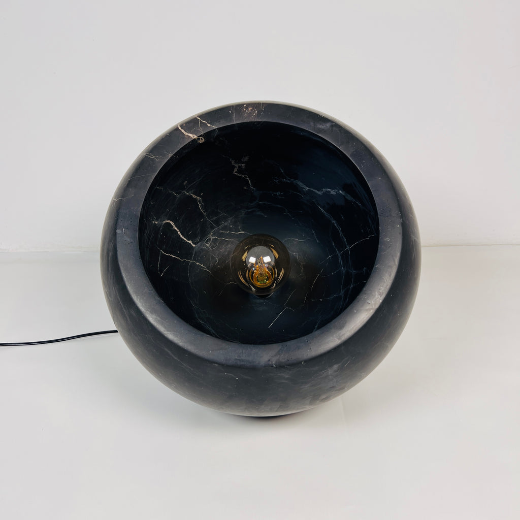 Semi Spherical Black Table Lamp