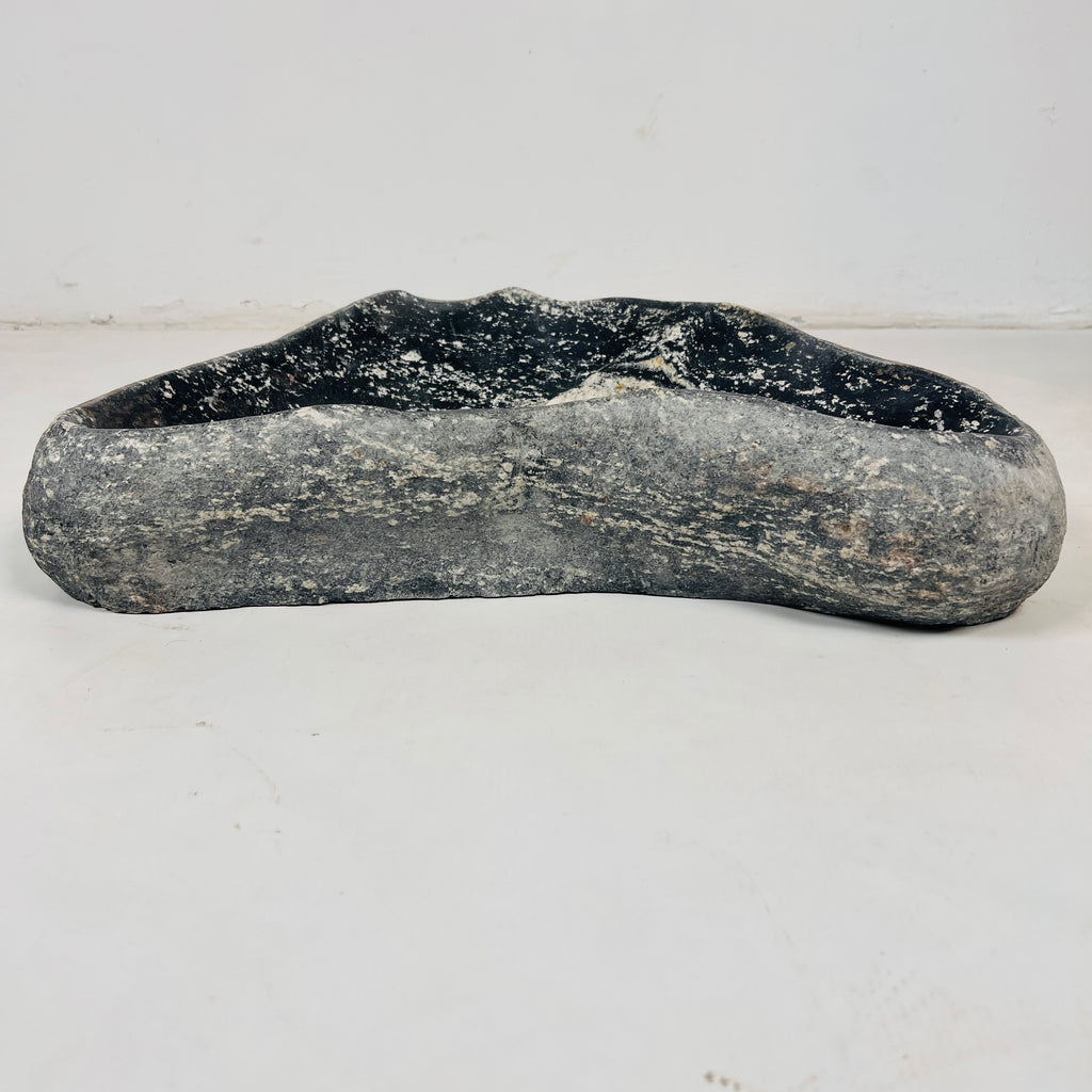 Asymmetric River Stone Bowl