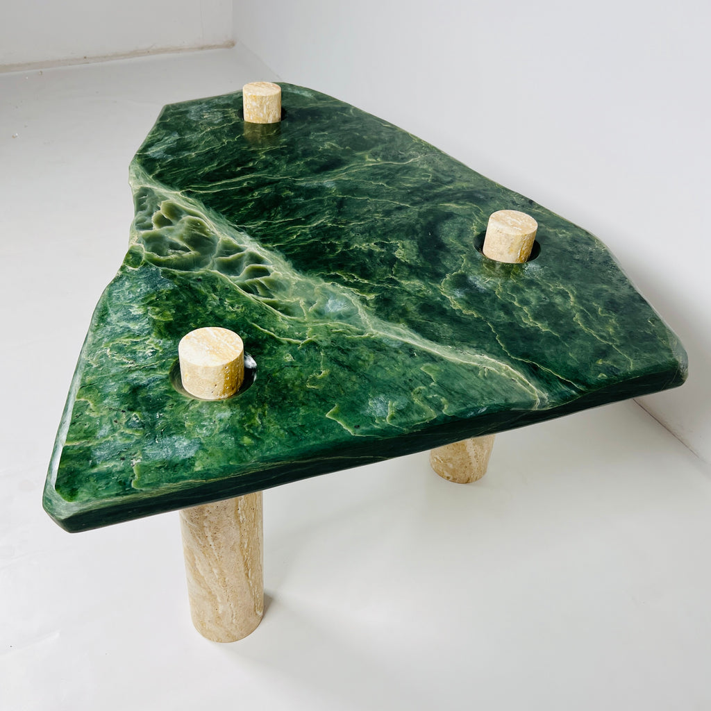 Nephrite Three Horned Side Table