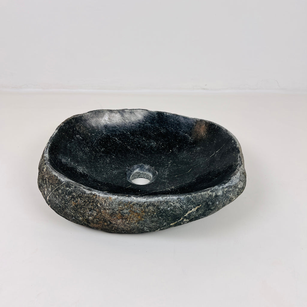 Midhnight Blue River Stone Sink