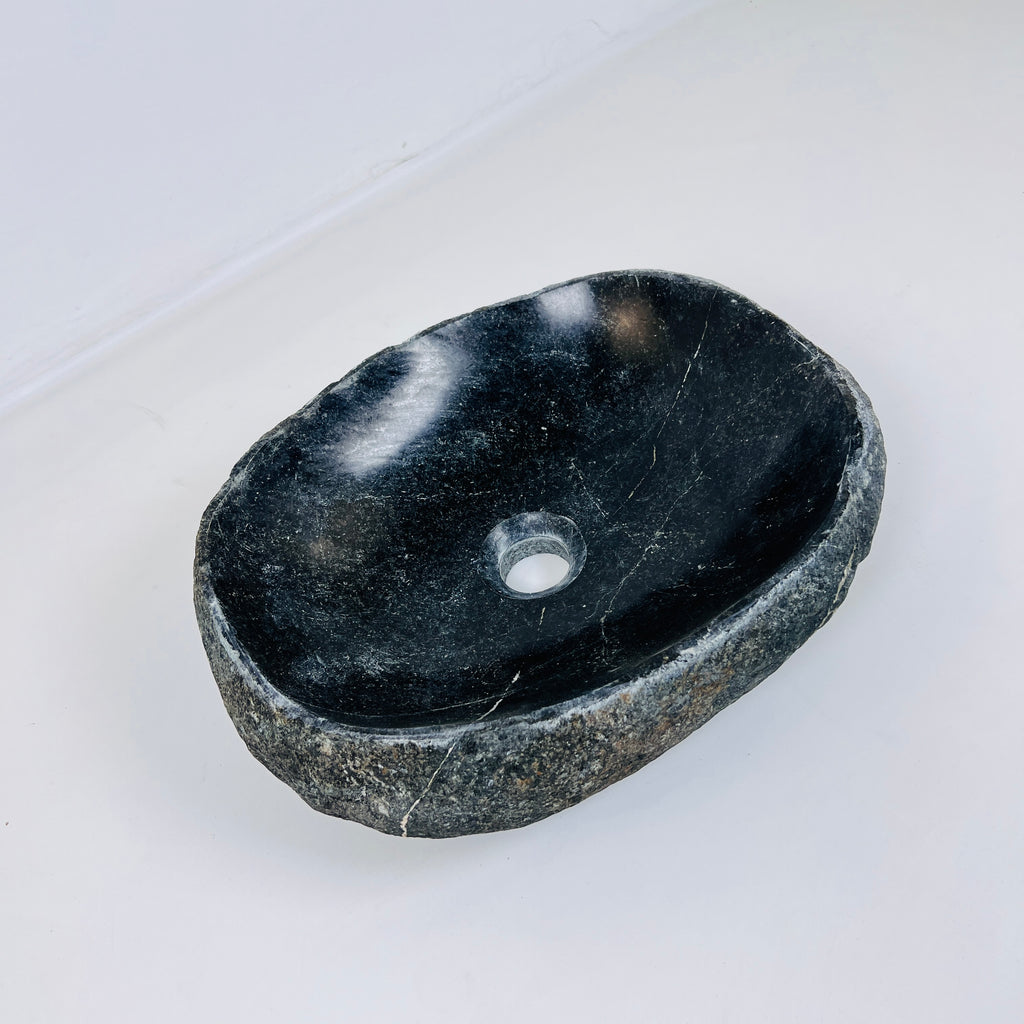 Midhnight Blue River Stone Sink