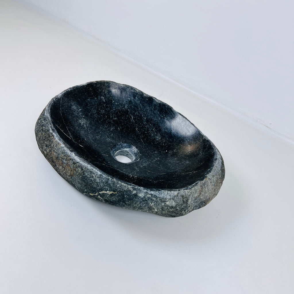 Midhnight Blue River Stone Sink