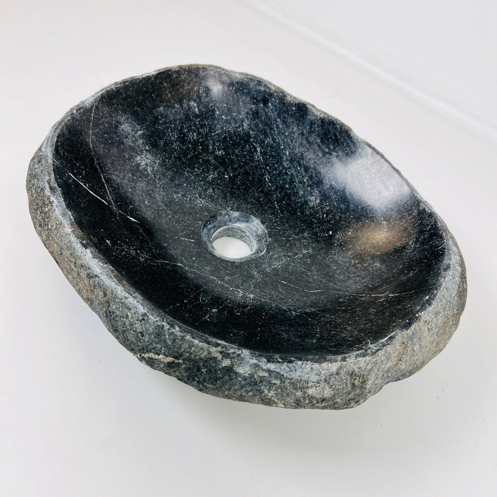 Midhnight Blue River Stone Sink