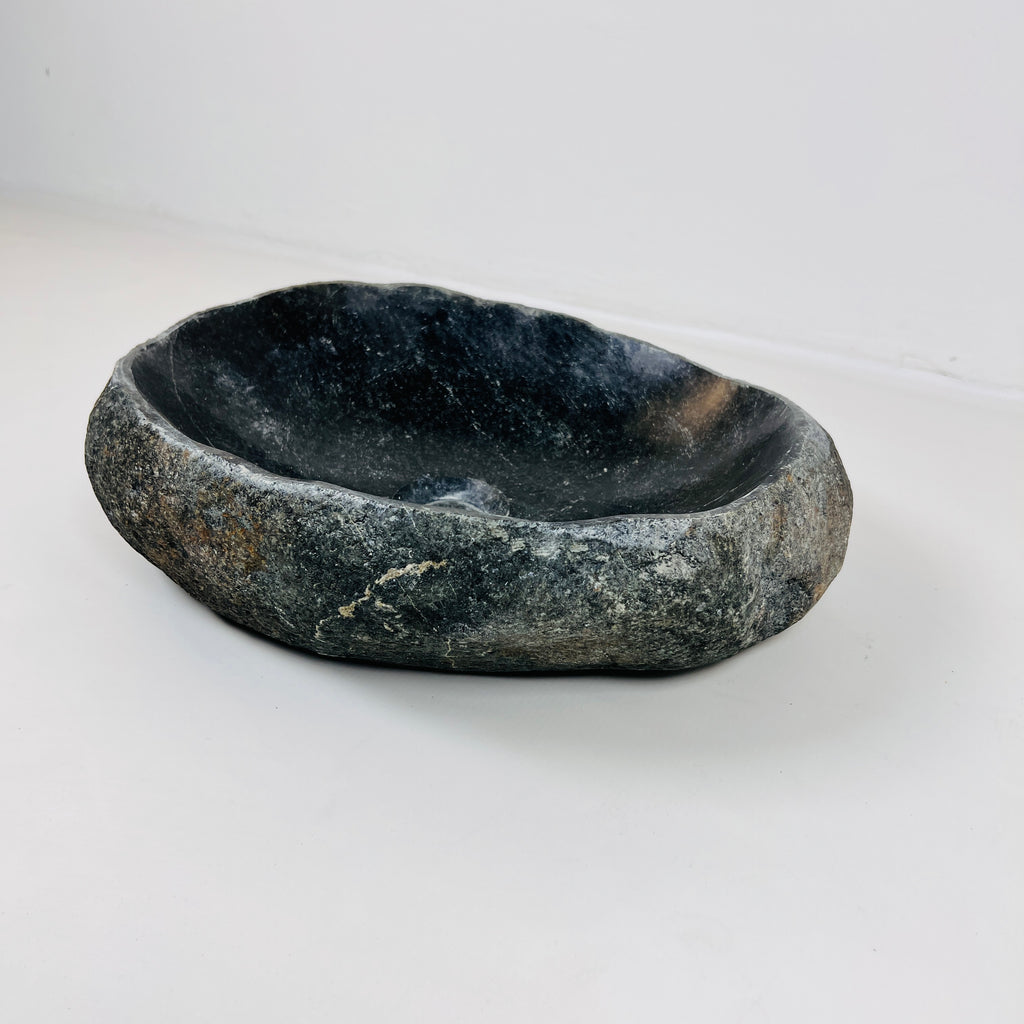 Midhnight Blue River Stone Sink