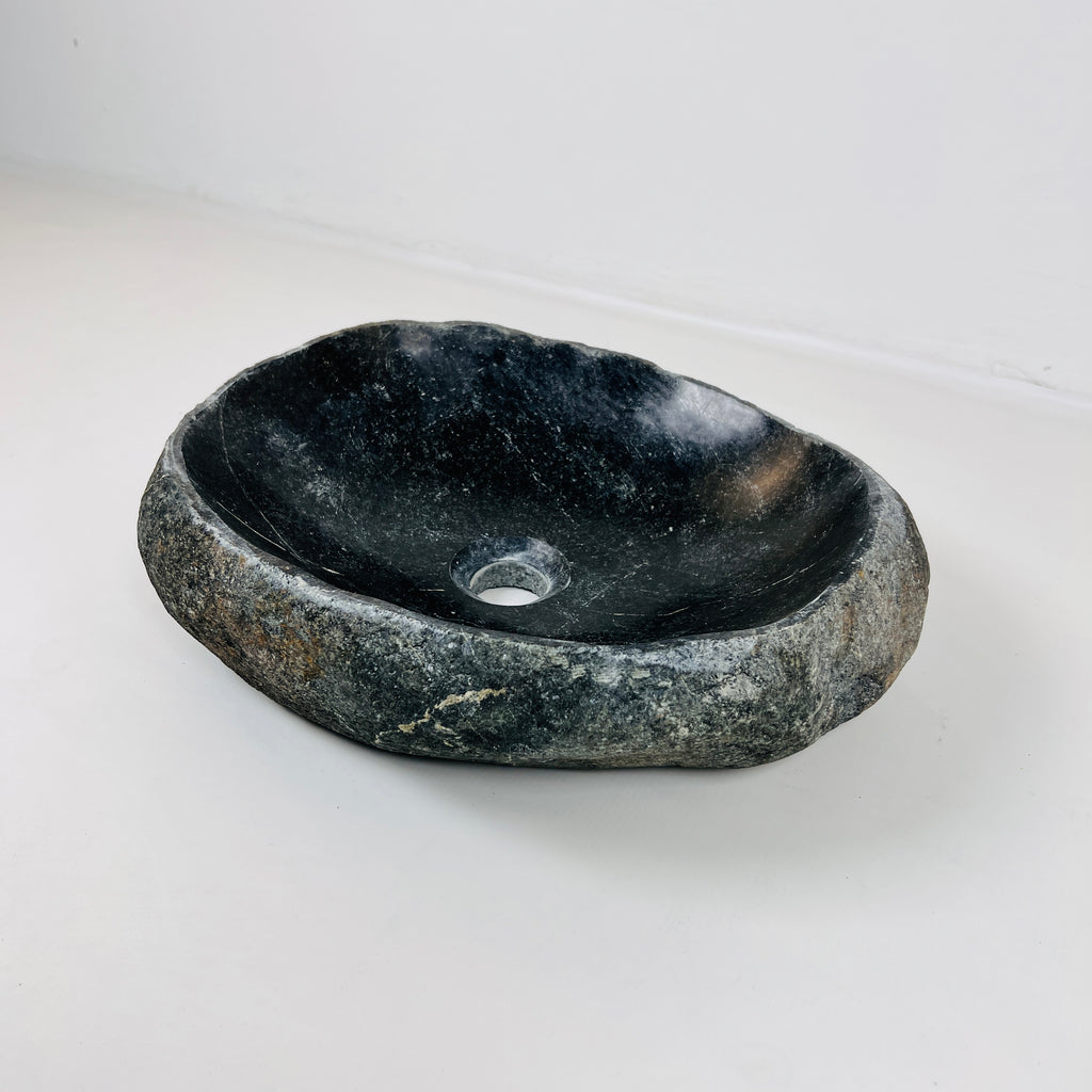 Midhnight Blue River Stone Sink