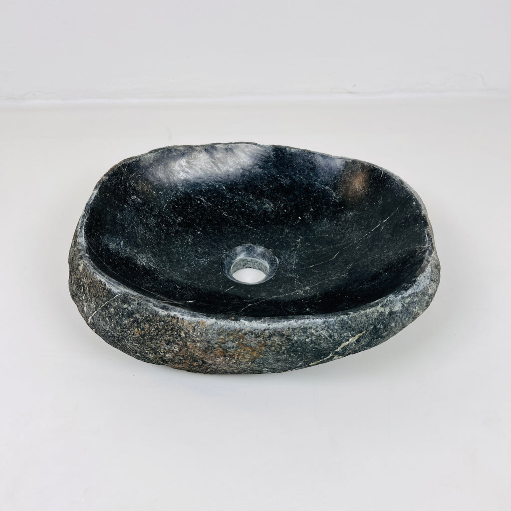 Midhnight Blue River Stone Sink