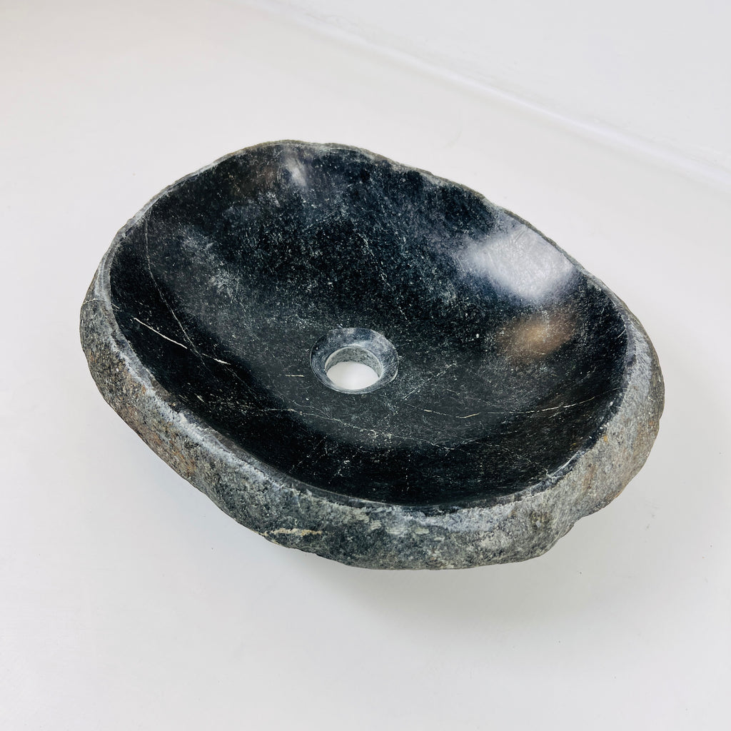 Midhnight Blue River Stone Sink