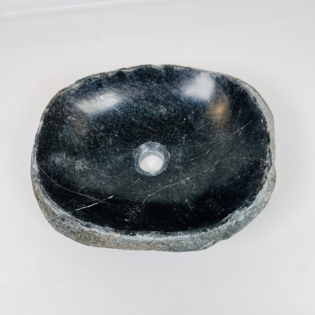 Midhnight Blue River Stone Sink