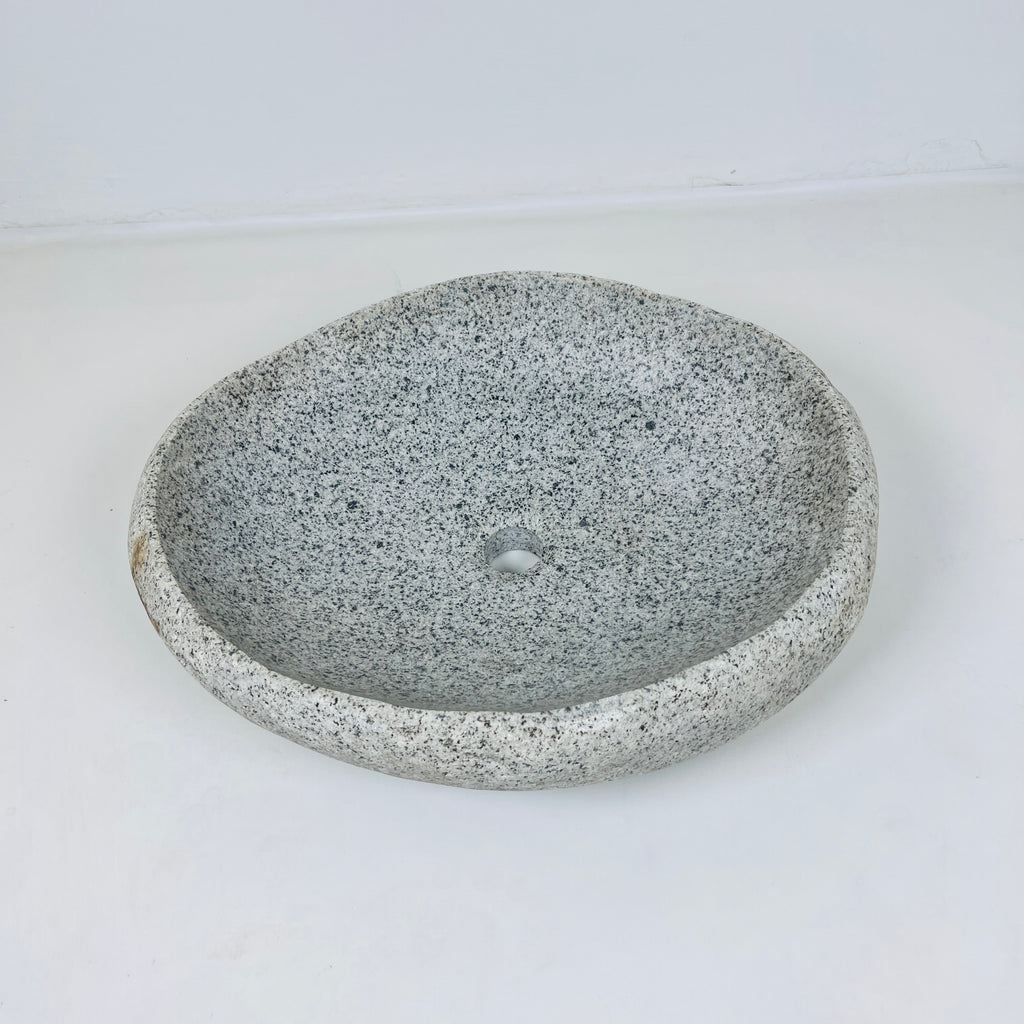 Grey Specked River Stone Sink