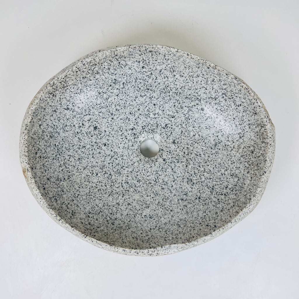 Grey Specked River Stone Sink