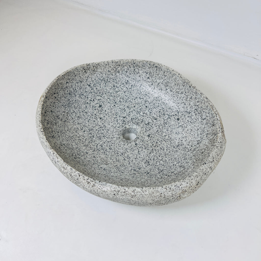 Grey Specked River Stone Sink