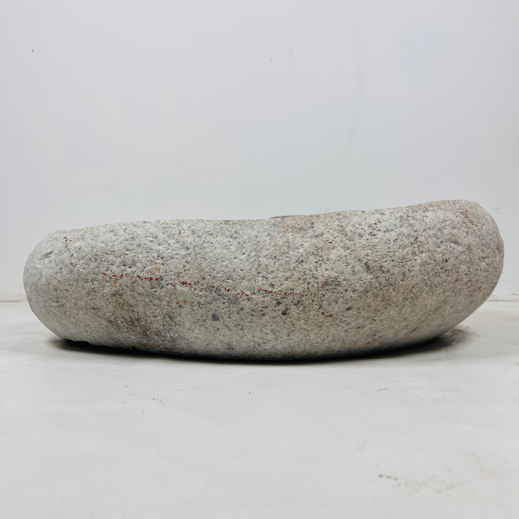 Beige Spotted River Stone Sink