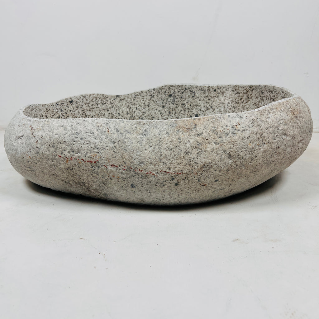 Beige Spotted River Stone Sink
