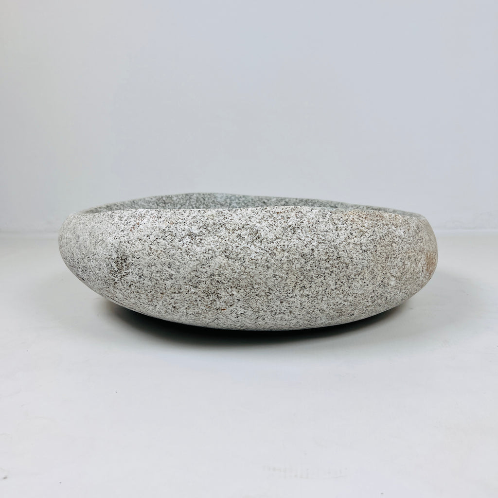 Grey Spotted River Stone Sink