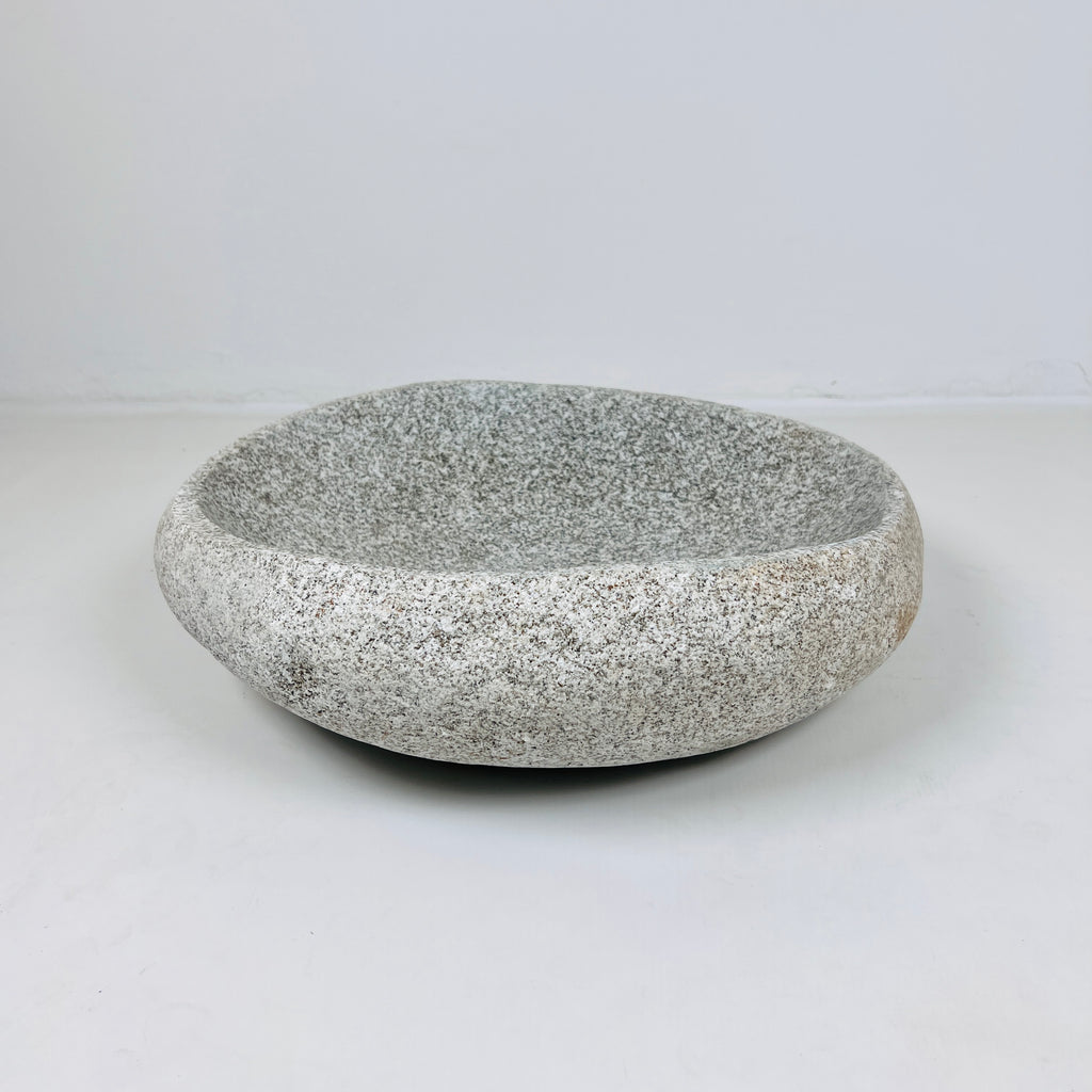 Grey Spotted River Stone Sink