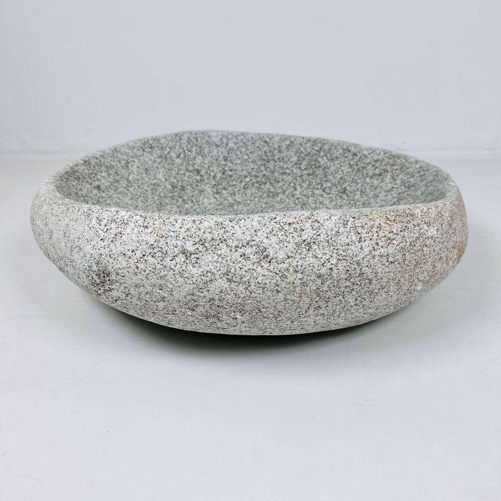 Grey Spotted River Stone Sink