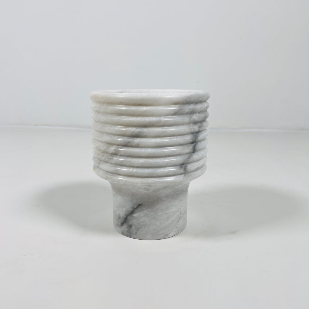 Swirl Head Grey Vase