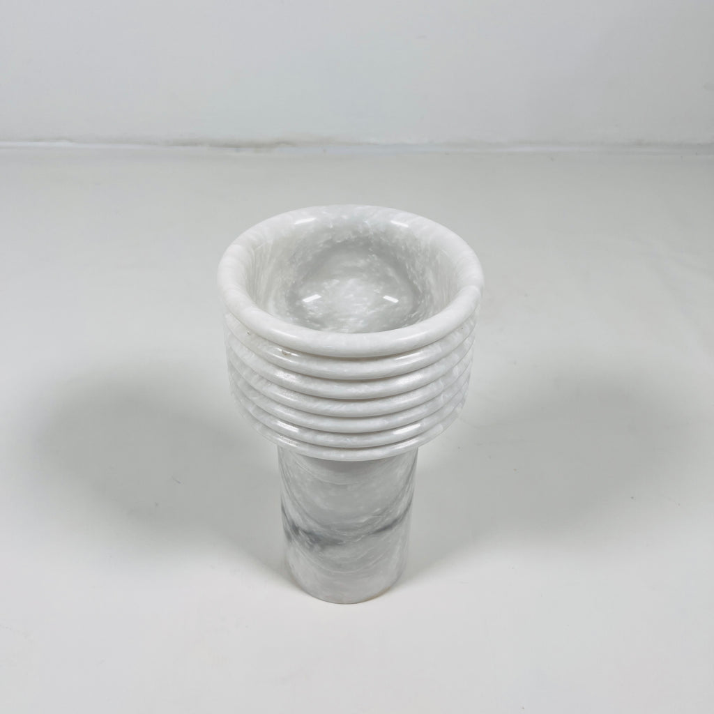 Swirl Head Grey Vase