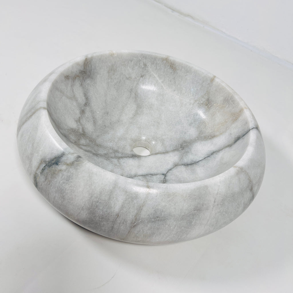 Grey Round Marble Sink