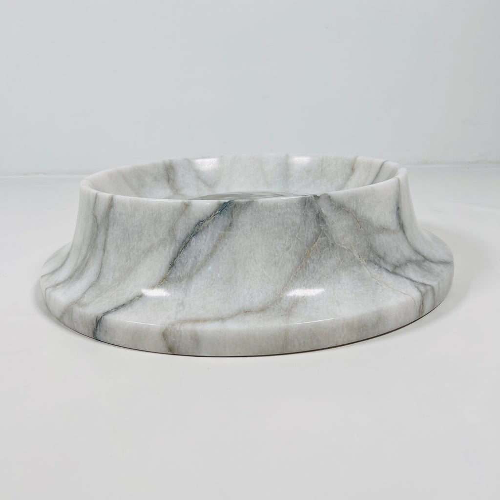 Light Grey Round Marble Sink