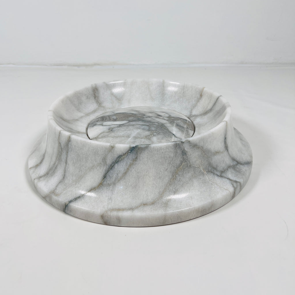 Light Grey Round Marble Sink