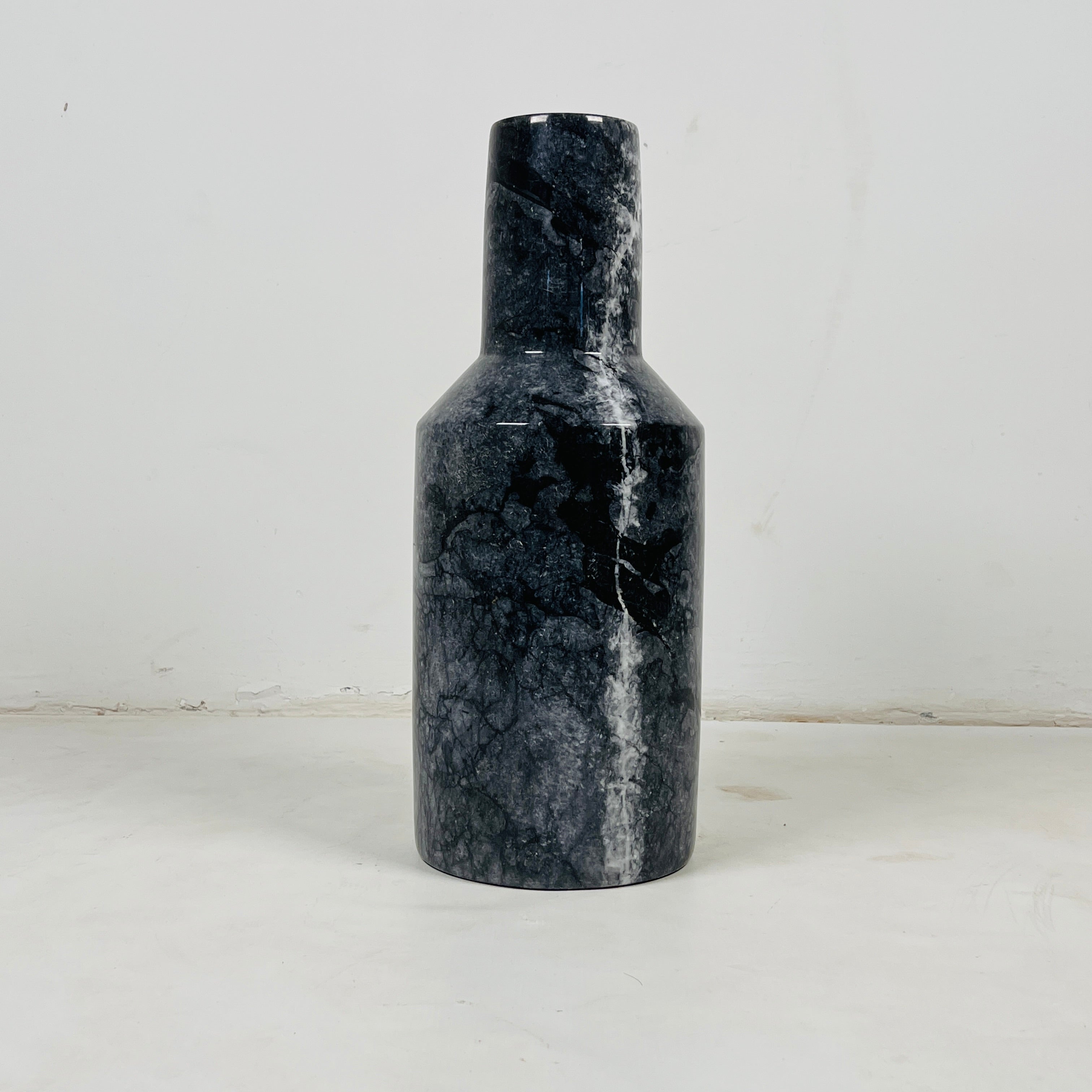 Silk Blue Funnel Vase