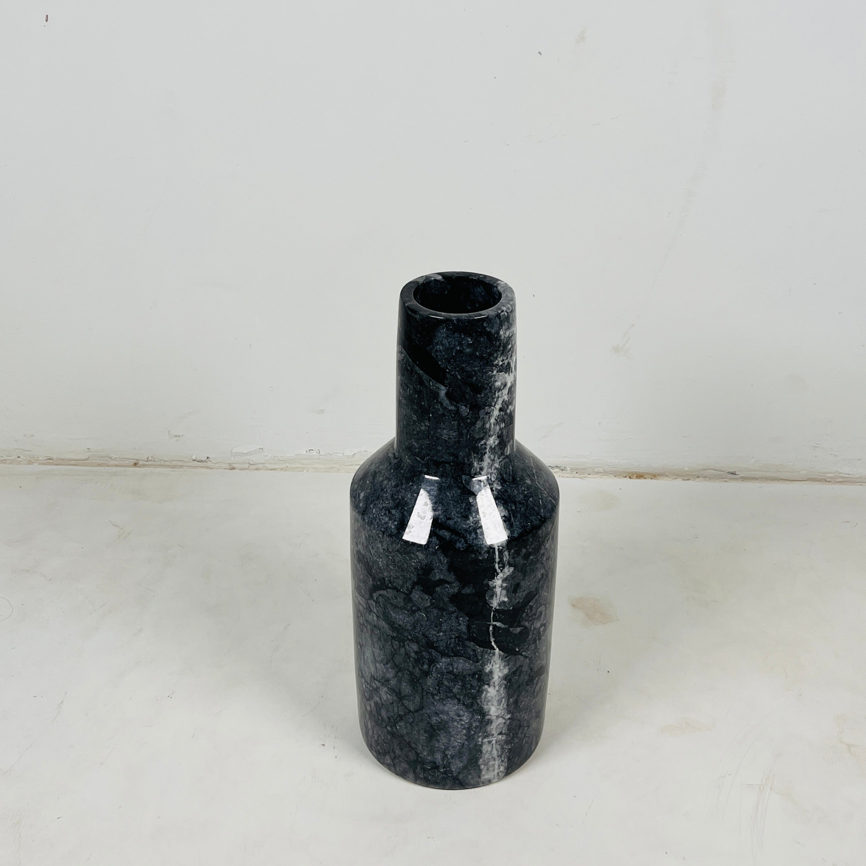 Silk Blue Funnel Vase