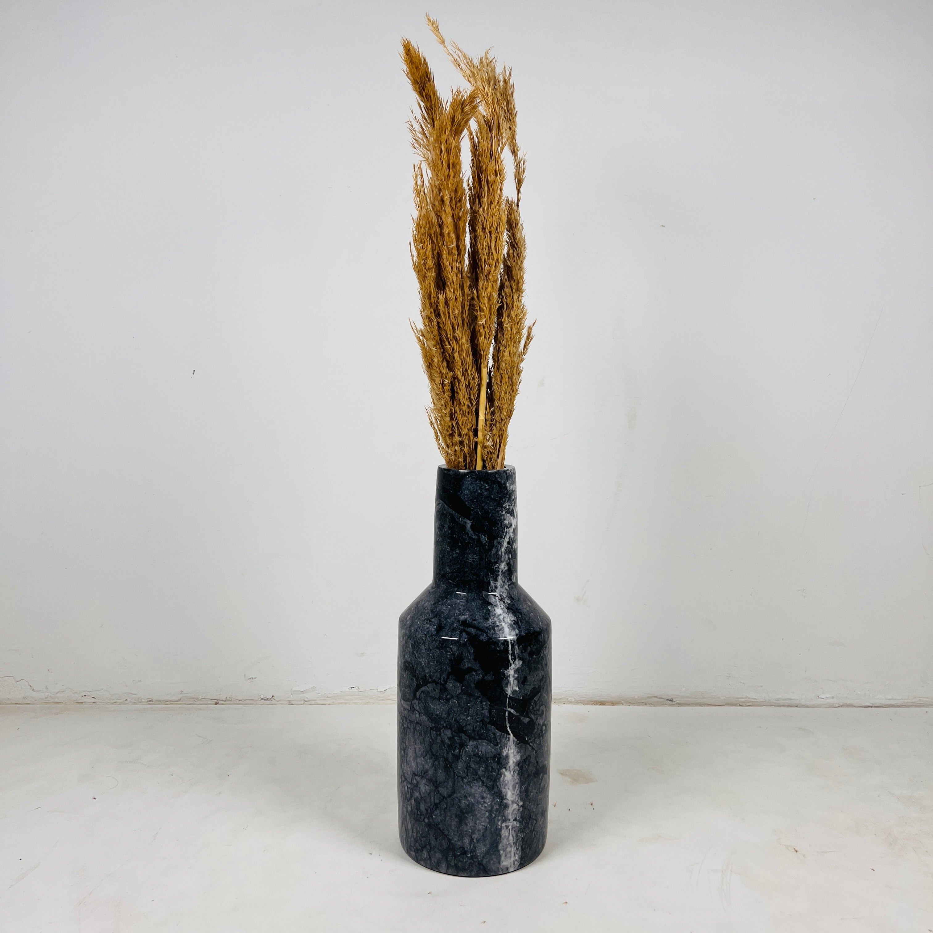 Silk Blue Funnel Vase